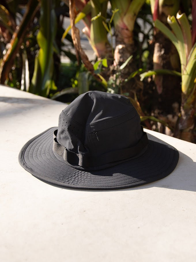 HURLEY PHANTOM 99 HAWAII BOONIE HAT - BLACK