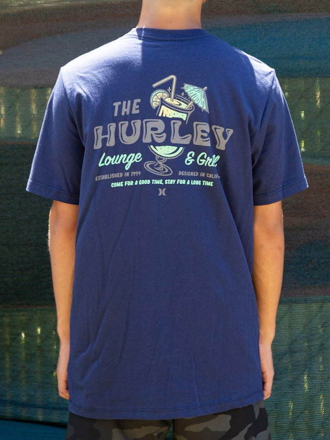 HURLEY EVERYDAY LOUNGING TEE - BLUE