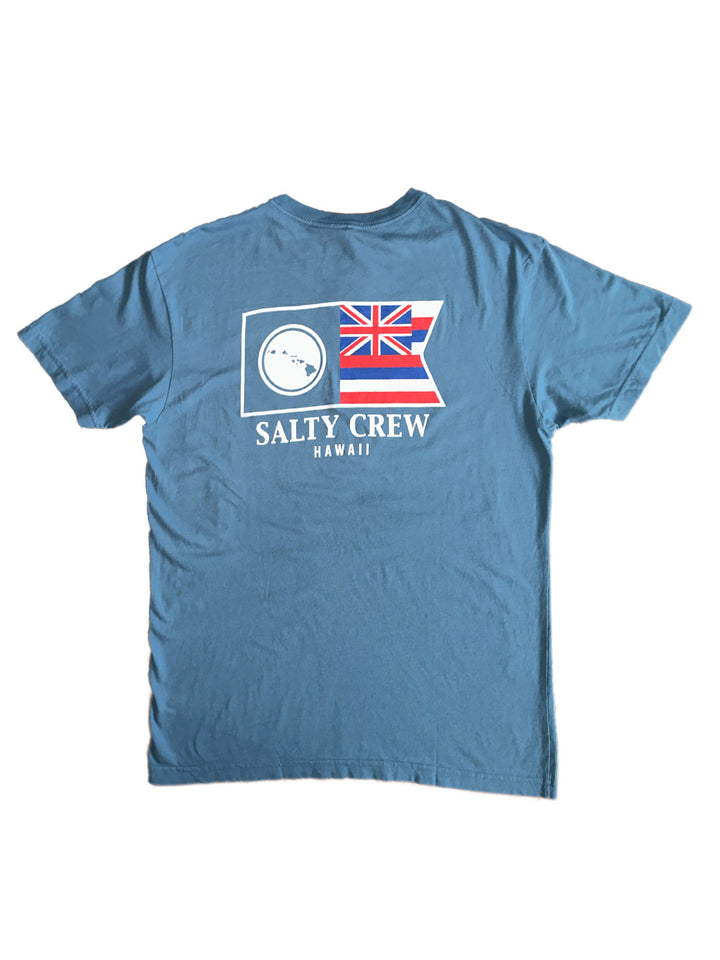 SALTY CREW FLAGSHIP HAWAII TEE - SLATE