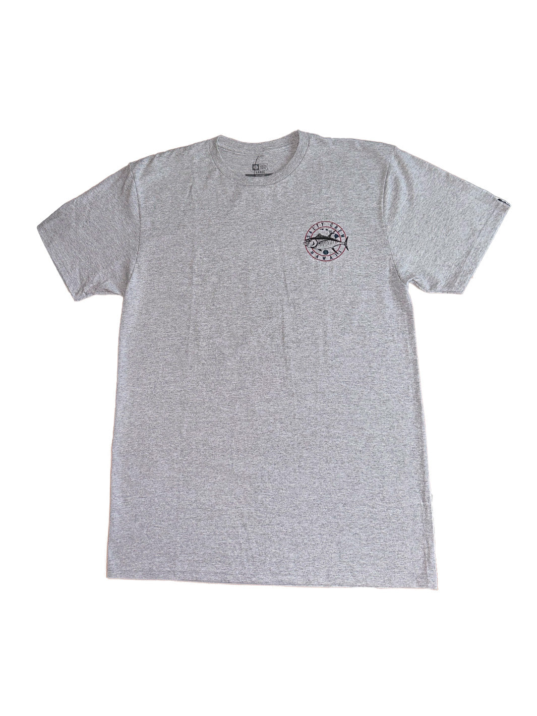 SALTY CREW AHI ISLAND SS TEE - ATHLETIC HEATHER GRAY