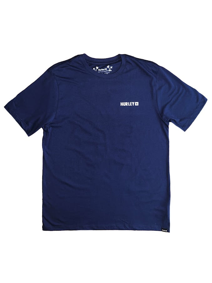 HURLEY EVD FOUR CORNERS TEE - NAVY