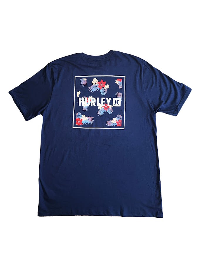 HURLEY EVD FOUR CORNERS TEE - NAVY