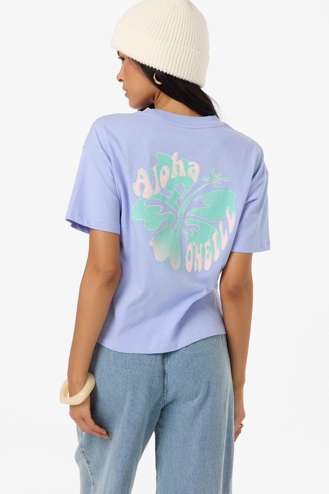 O'NEILL ALOHA HIBISCUS HAWAII EASY TEE - BLUE JELLY (BLJ)