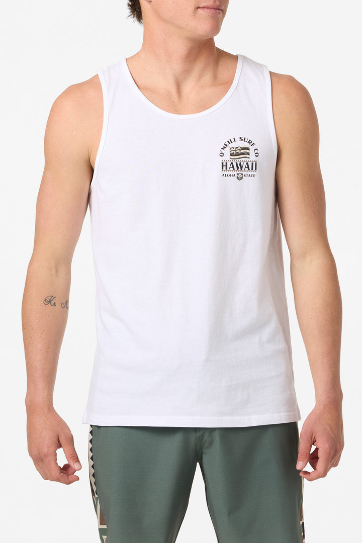O'NEILL HAWAII FLAG TANK - WHITE