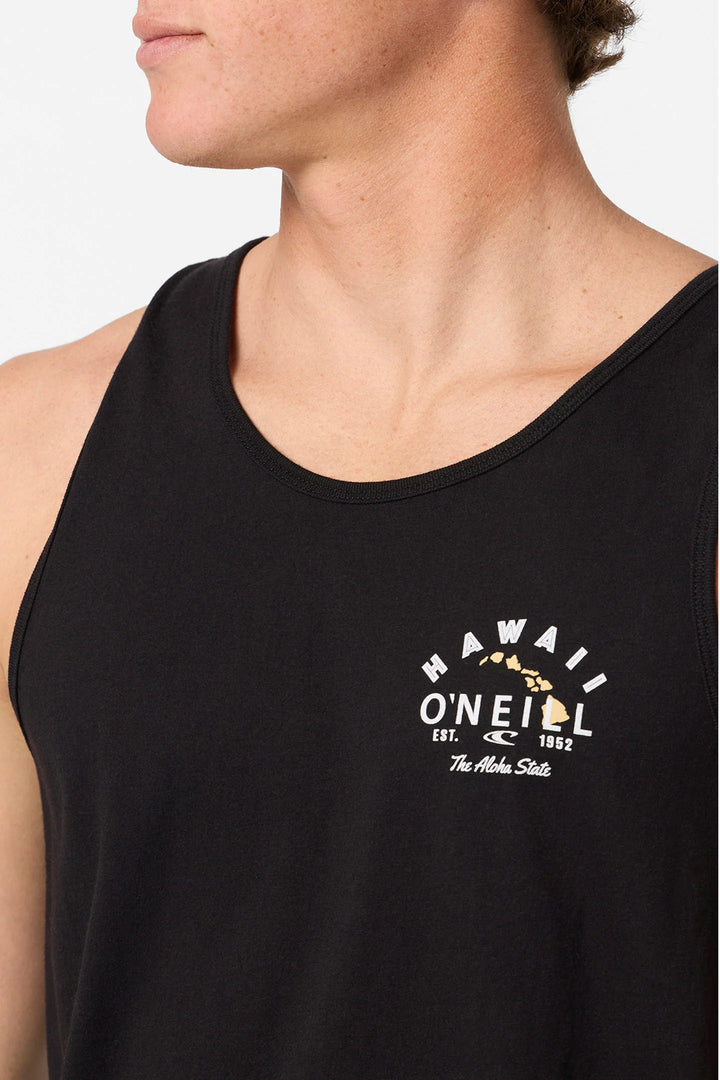 O'NEILL HAWAII ROOSTER TANK TOP - BLACK
