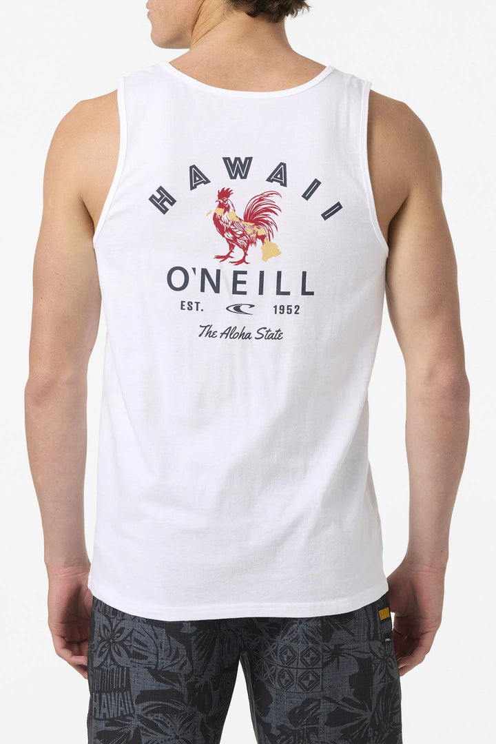 O'NEILL HAWAII ROOSTER TANK TOP - WHITE