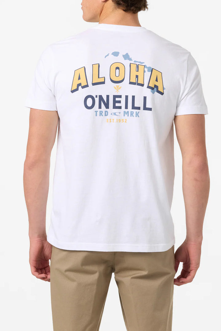 O'NEILL HAWAII ALOHA TEE - WHITE