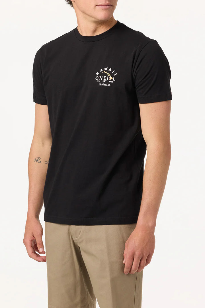 O'NEILL HAWAII ROOSTER TEE - BLACK
