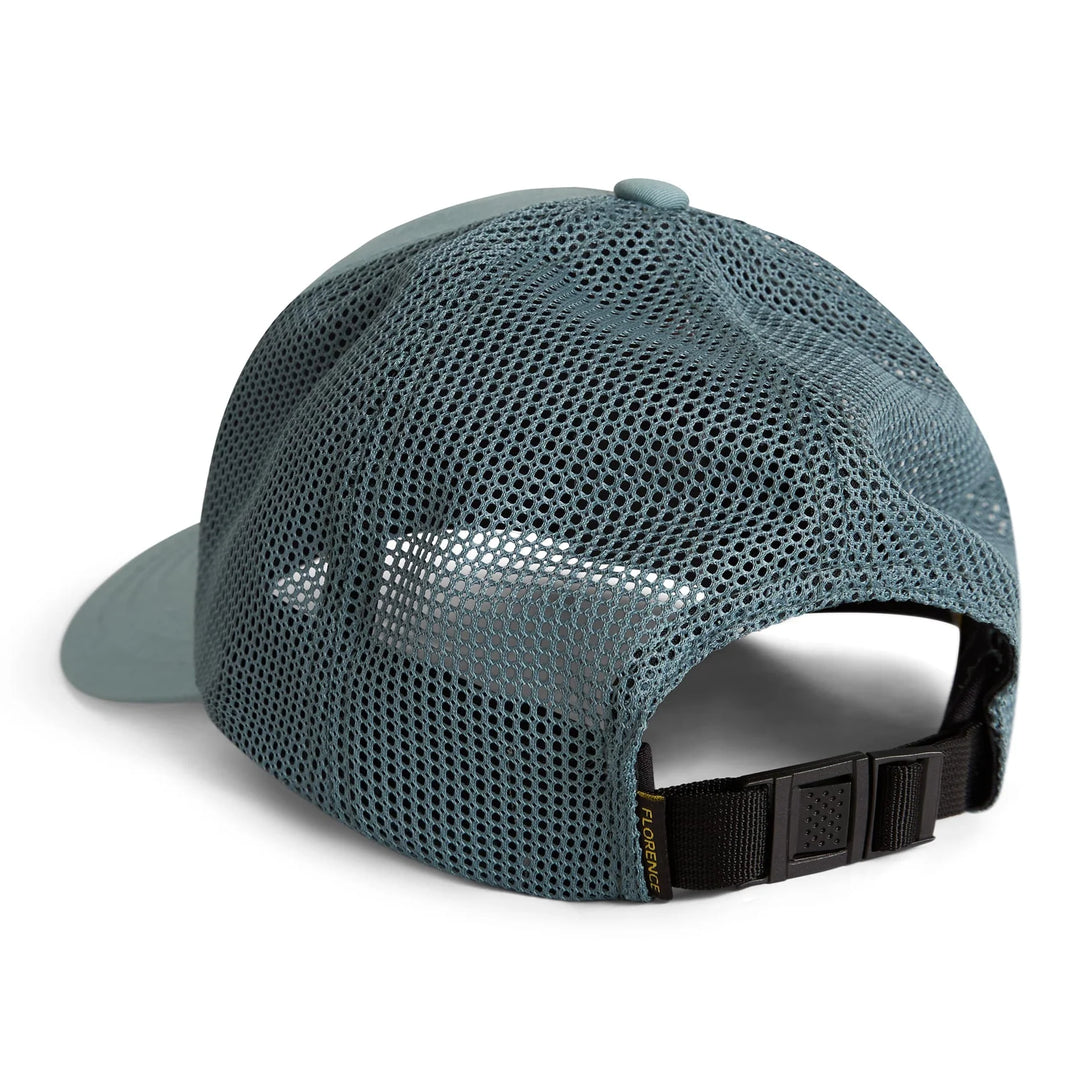 FLORENCE MARINE X ISLAND TRUCKER HAT - SEA BLUE