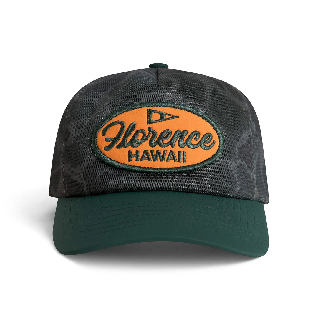 FLORENCE MARINE X HAWAII MESH TRUCKER - BURNT OLIVE CAMO (BOC)