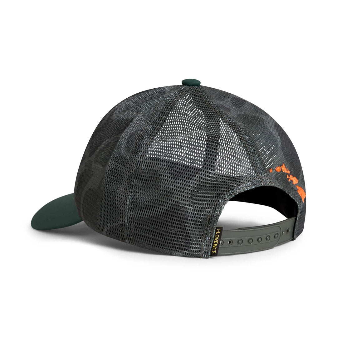 FLORENCE MARINE X HAWAII MESH TRUCKER - BURNT OLIVE CAMO (BOC)