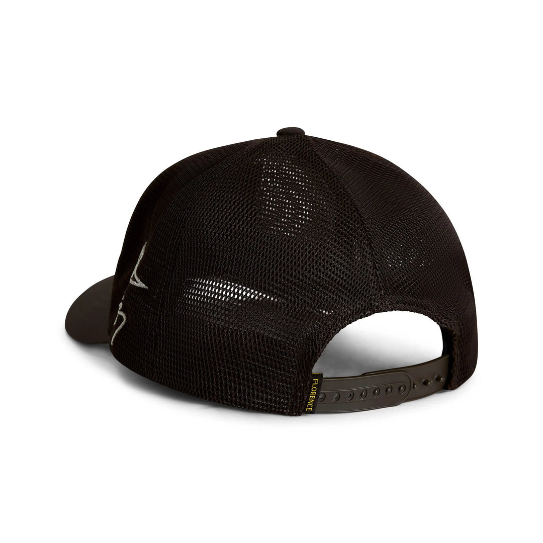 FLORENCE MARINE X SIG ZANE KOA MESH TRUCKER HAT - DARK BROWN (DBR)
