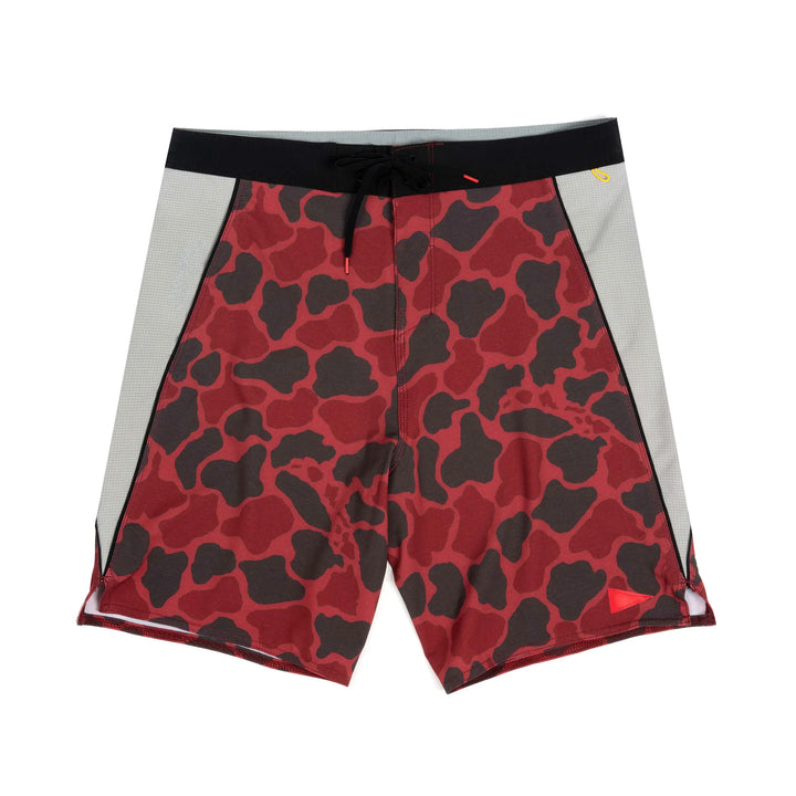 FLORENCE MARINE F1 AIRTEX GAMMA BOARDSHORT - MAROON CAMO