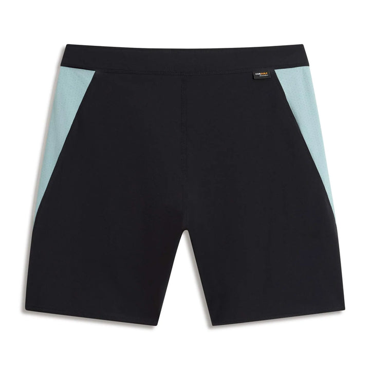 FLORENCE MARINE X CORDURA AIRTEX BOARDSHORT - BLACK/LIGHTEST SEA BLUE