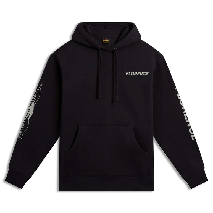 FLORENCE MARINE X FLOCK HOODIE - BLACK