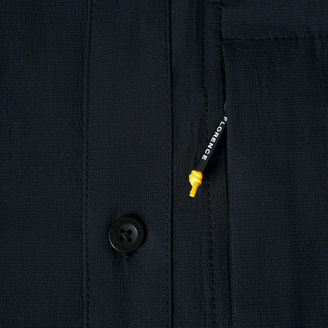 FLORENCE MARINE X AIRTEX EXPEDITION POLO SHIRT - BLACK