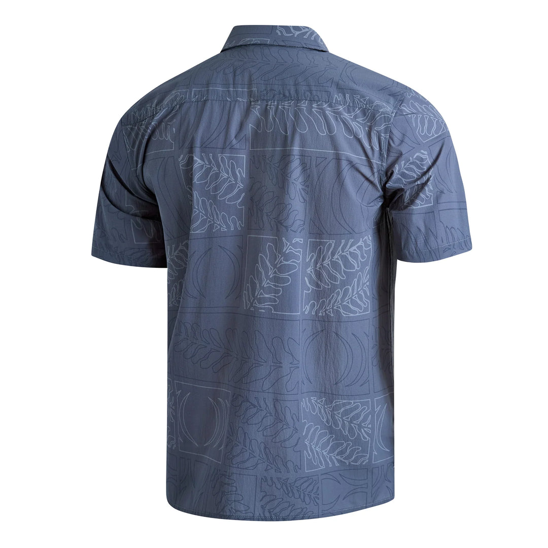 FLORENCE MARINE X SIG ZANE KOA AIRTEX ALOHA SHIRT - STORM (STM)