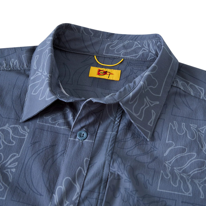 FLORENCE MARINE X SIG ZANE KOA AIRTEX ALOHA SHIRT - STORM (STM)