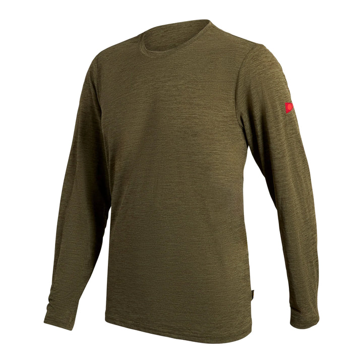 FLORENCE MARINE AIRTEX LONGSLEEVE SHIRT - GREEN