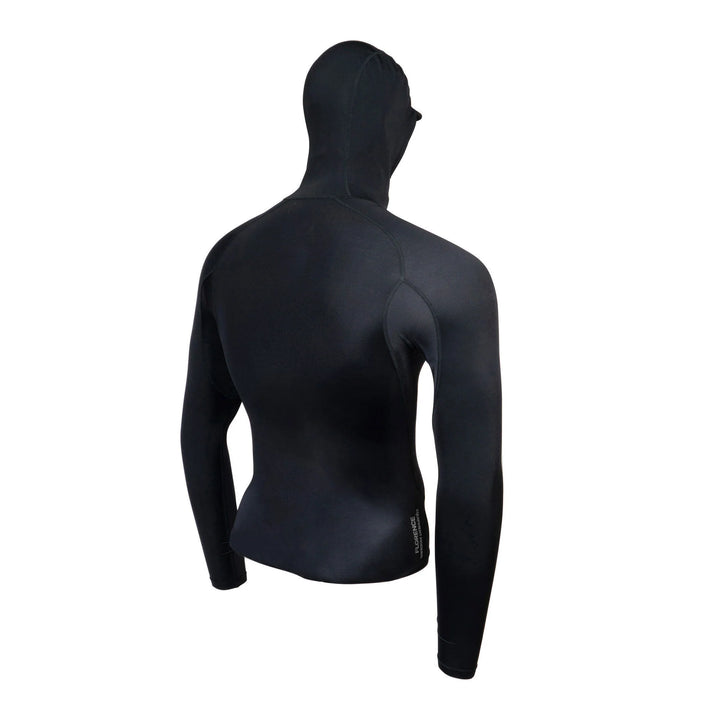 FLORENCE MARINE X STANDARD ISSUE LONG SLEEVE HOODED RASHGUARD - BLACK