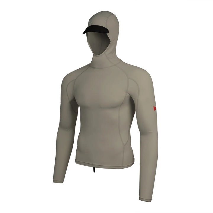FLORENCE MARINE X STANDARD ISSUE LONG SLEEVE HOODED RASHGUARD - MOSS GRAY (MSG)