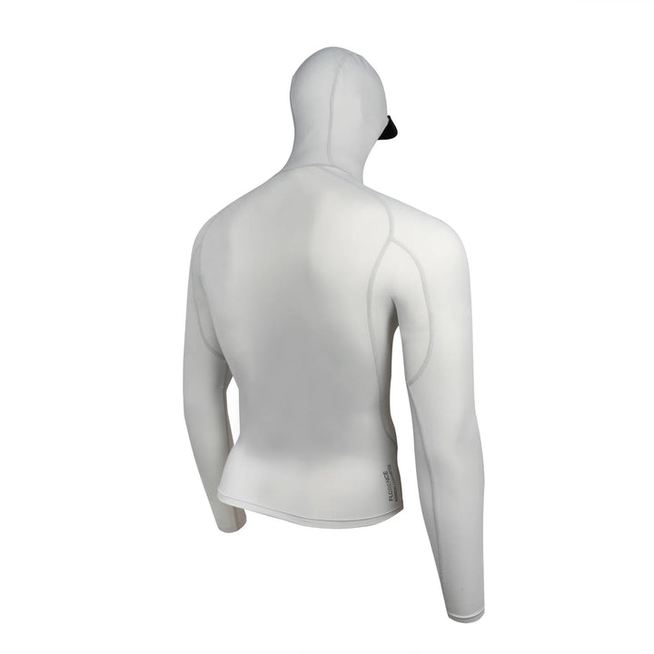 FLORENCE MARINE X LONG SLEEVE HOODED RASHGUARD - SILVER