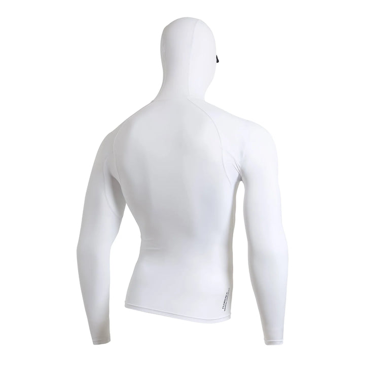 FLORENCE MARINE X STANDARD ISSUE LONG SLEEVE HOODED RASHGUARD - WHITE