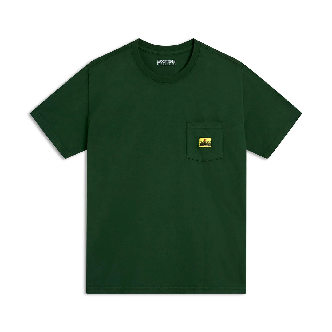 FLORENCE MARINE X CORAL POCKET TEE - PAKA GREEN (PGR)