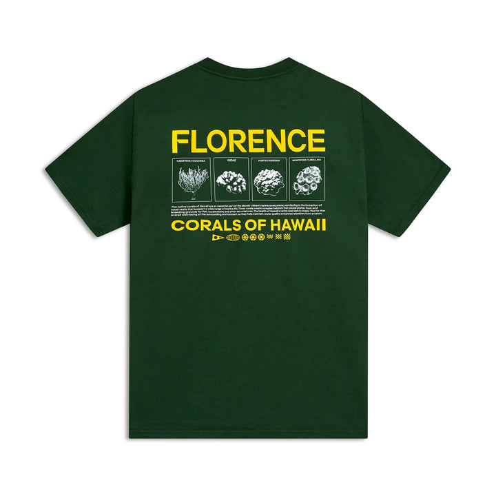 FLORENCE MARINE X CORAL POCKET TEE - PAKA GREEN (PGR)