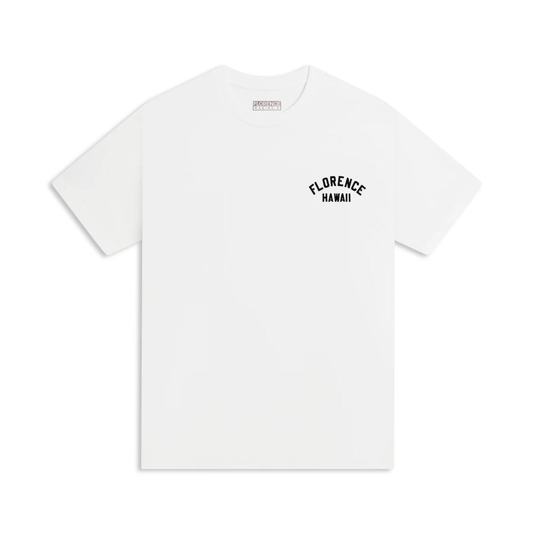 FLORENCE MARINE X FLORENCE HAWAII TEE - OFF WHITE