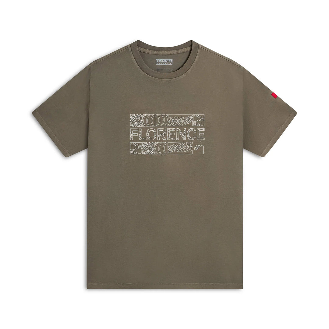 FLORENCE MARINE X SIG ZANE KOA TEE - MOSS GRAY (MSG)