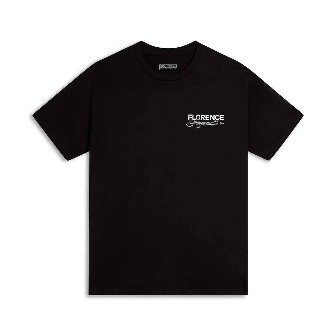 FLORENCE MARINE X SCRIPT TEE - BLACK