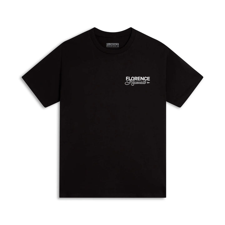 FLORENCE MARINE X SCRIPT TEE - BLACK