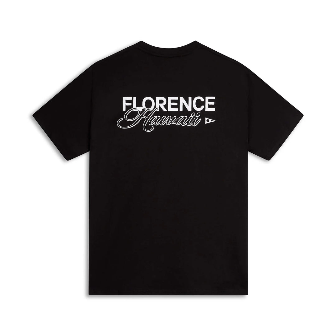 FLORENCE MARINE X SCRIPT TEE - BLACK