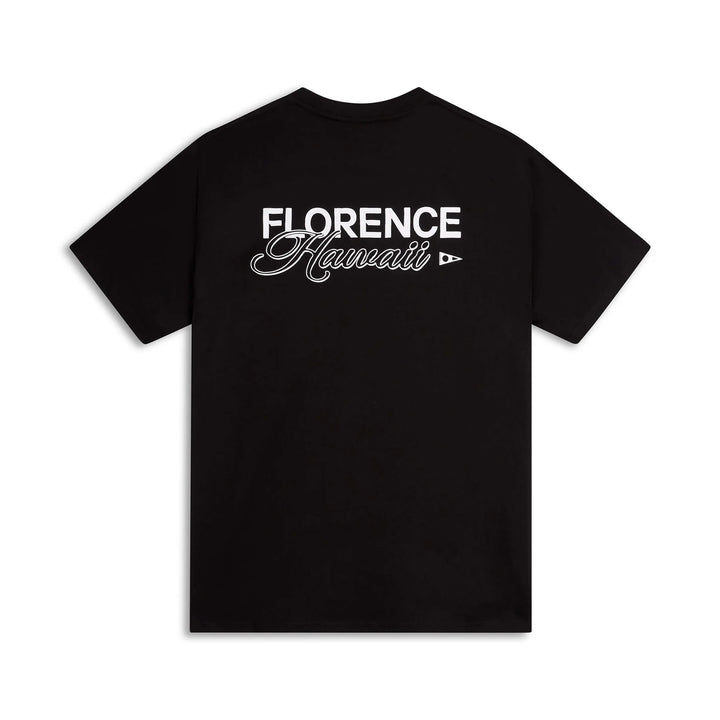 FLORENCE MARINE X SCRIPT TEE - BLACK