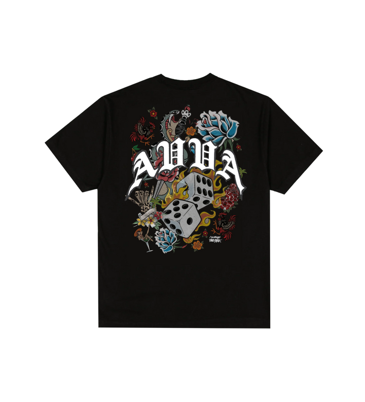 AVVA MACHINE HEAD TEE - BLACK