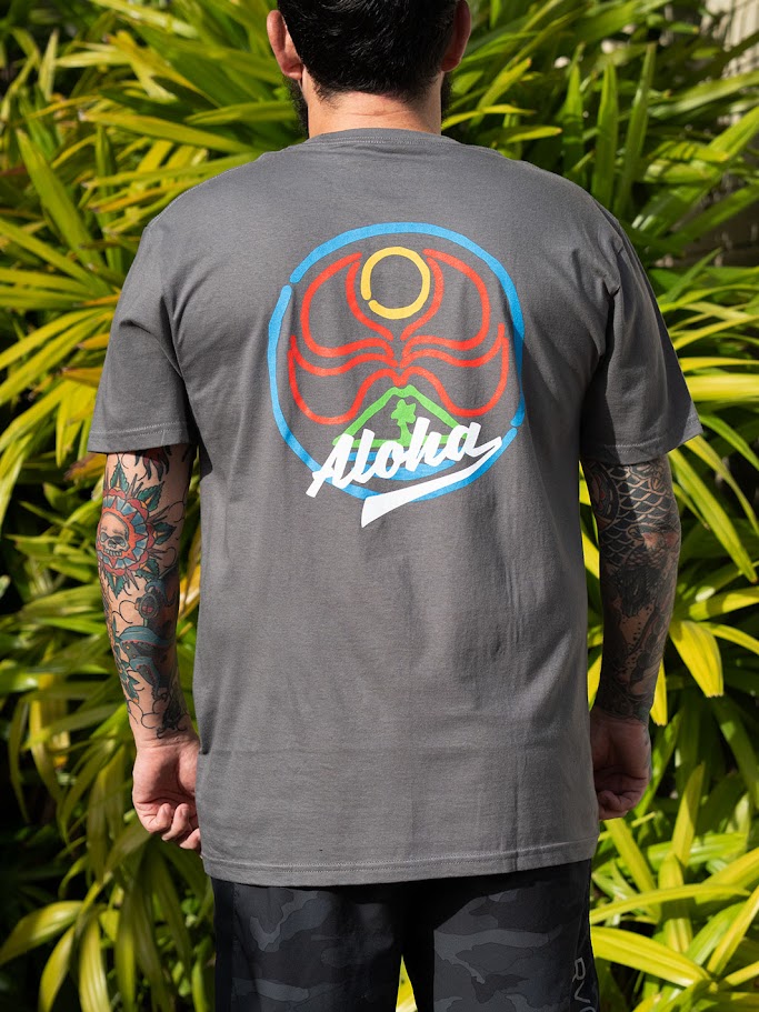 HIC FINGER PAINT TEE - CHARCOAL