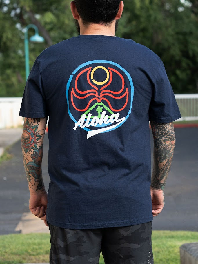 HIC FINGER PAINT TEE - NAVY