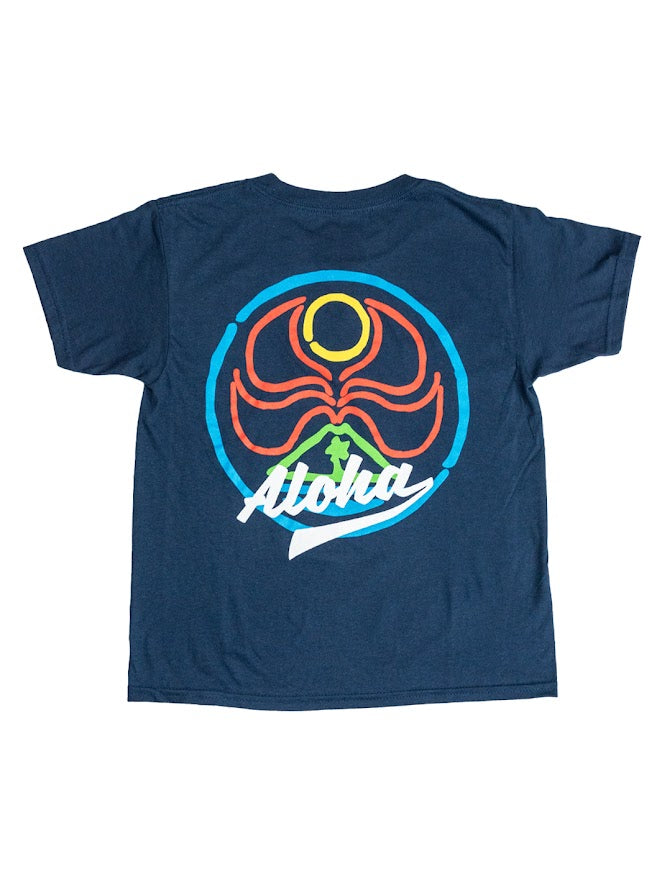 HIC FINGER PAINT YOUTH TEE - NAVY