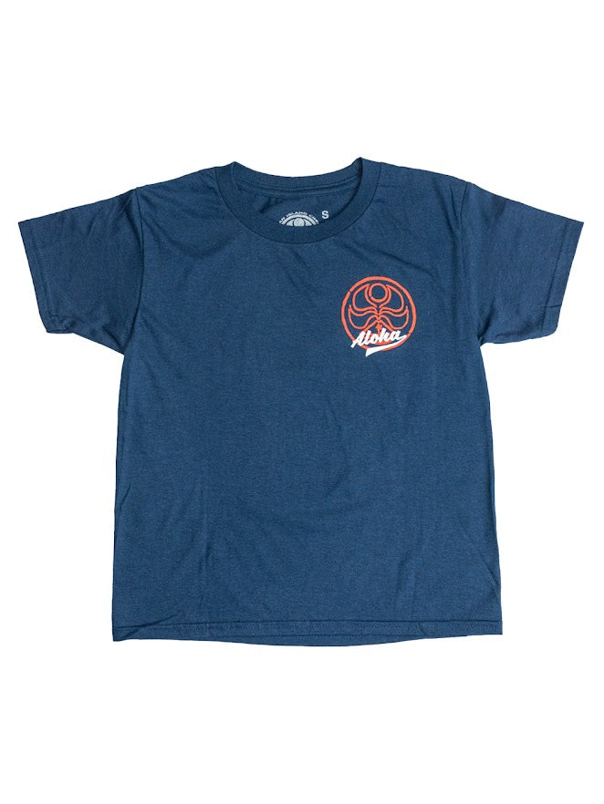 HIC FINGER PAINT YOUTH TEE - NAVY