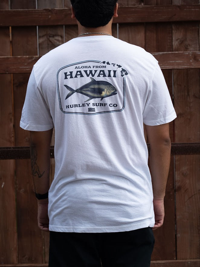 HURLEY FISHY TEE - WHITE