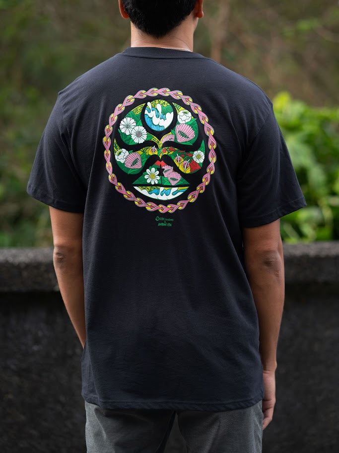HIC THE GARDEN AARON KAI TEE - BLACK