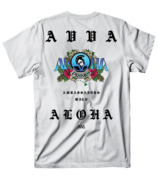 AVVA BRAND ALOHA SPIRIT TEE - WHITE