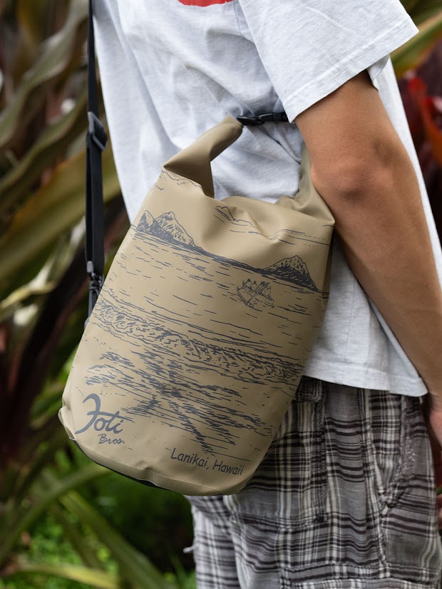 FOTI BROS 10L DRY BAG LANIKAI - ARMY GREEN *CHECK COLOR