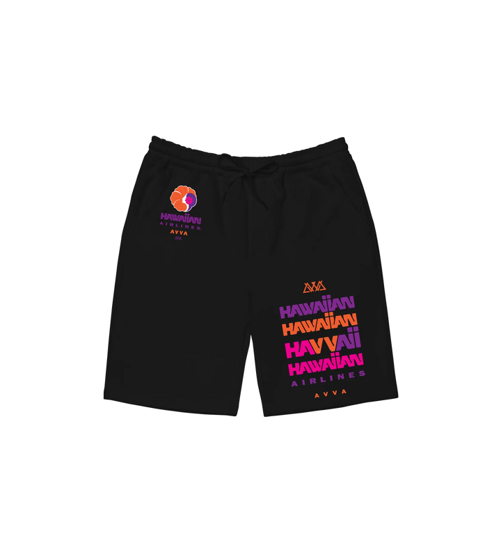 AVVA BRAND HAVVAIIAN SHORTS - BLACK