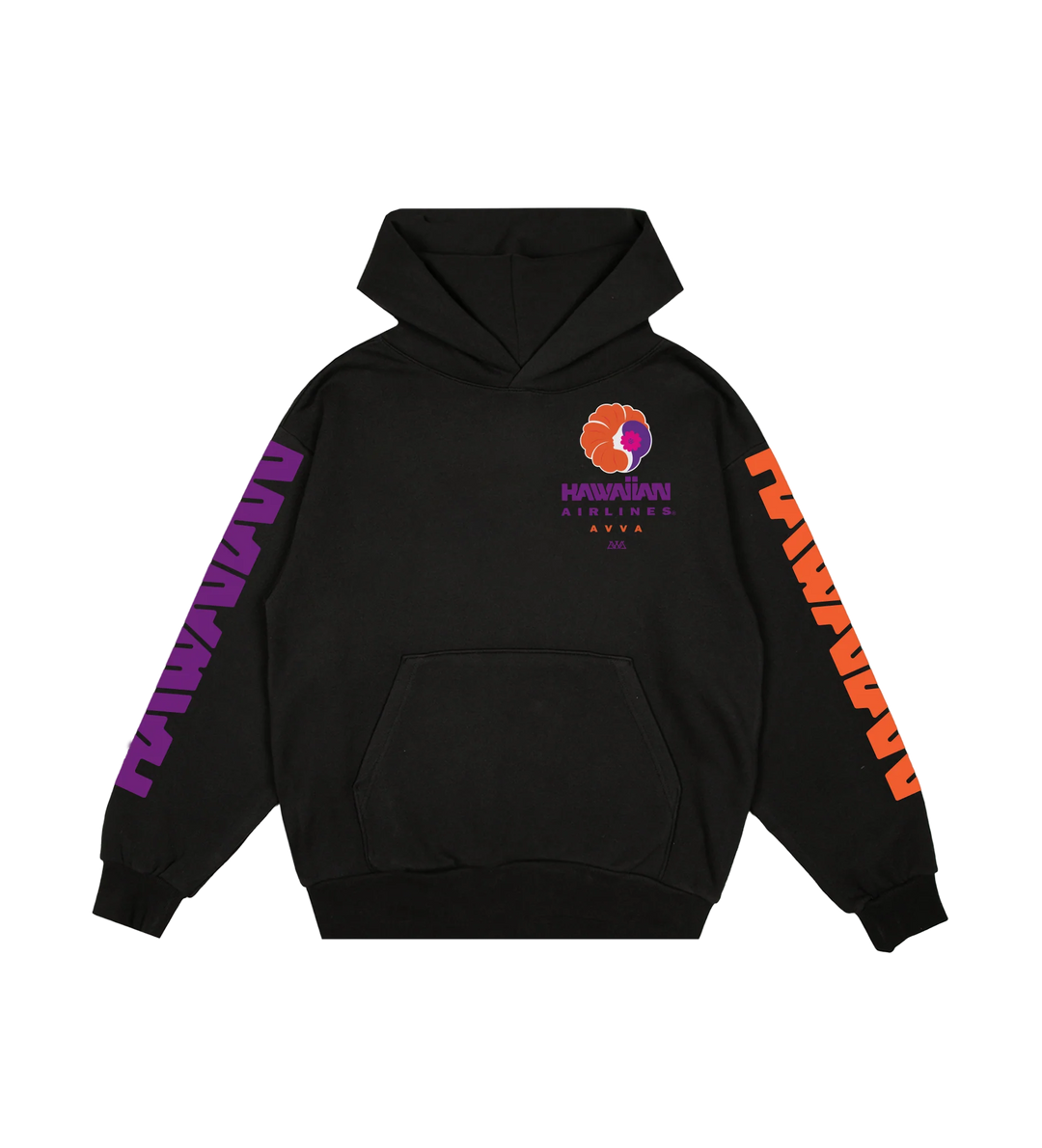 AVVA BRAND HAVVAIIAN HOODIE - BLACK