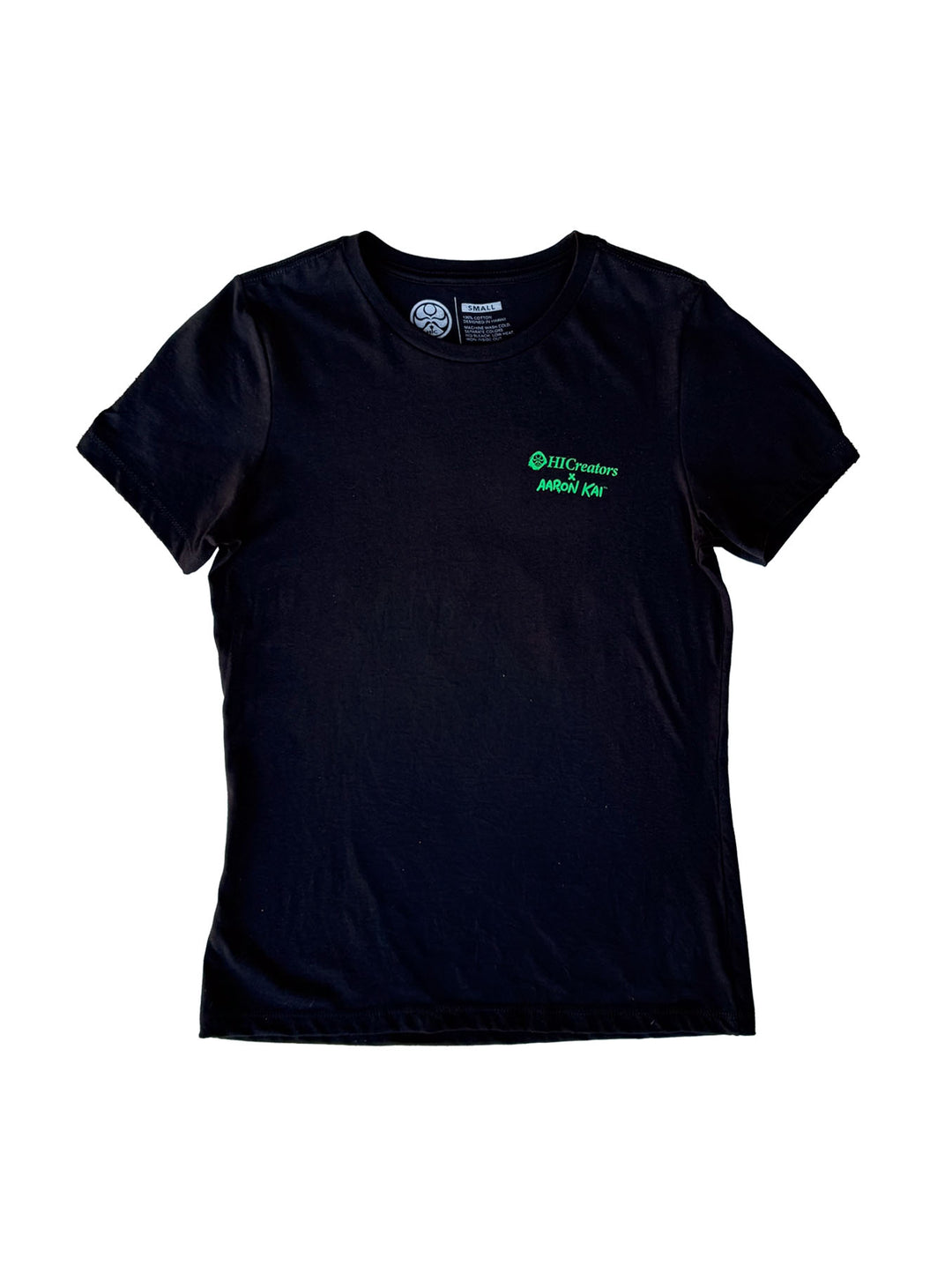 HIC THE GARDEN AARON KAI WOMENS BOYFRIEND TEE - BLACK