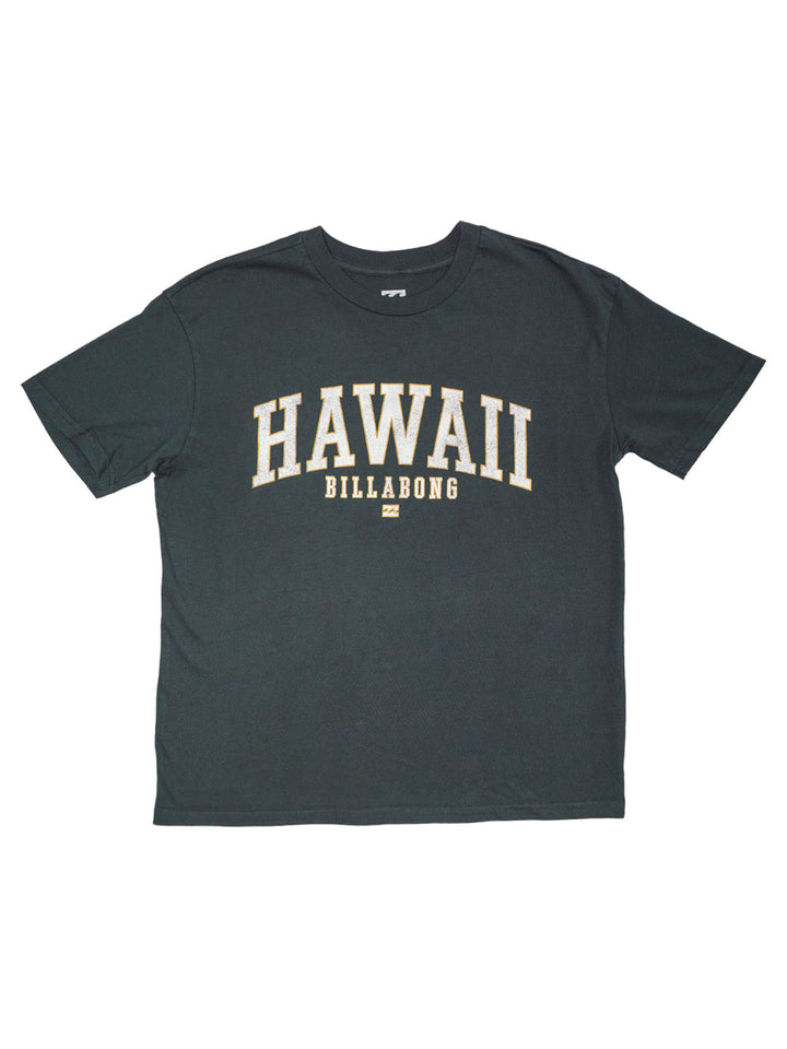 BILLABONG GONE SURFING HI WOMENS TEE - OFF BLACK (OB1)