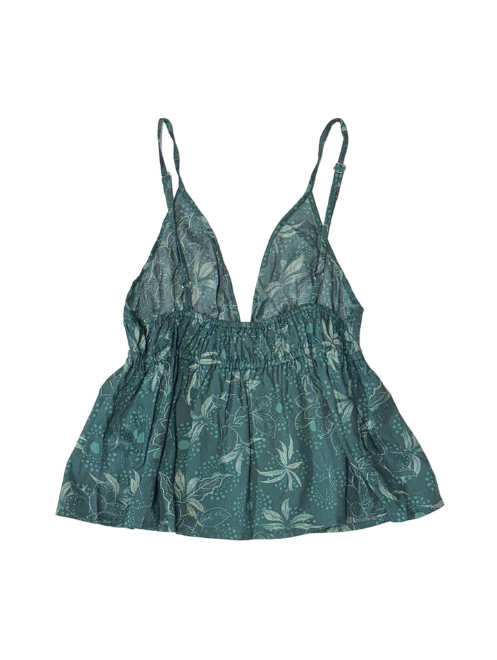 HIC TIE FRONT CAMI - JADE DAHLIA