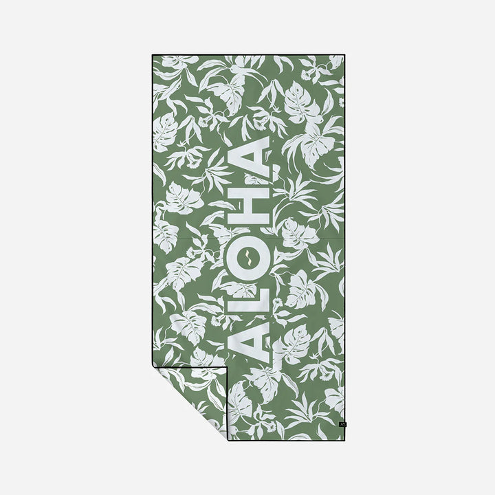 SLOWTIDE HAUKE ALOHA PERFOMANCE MOSS MICROFIBER TOWEL